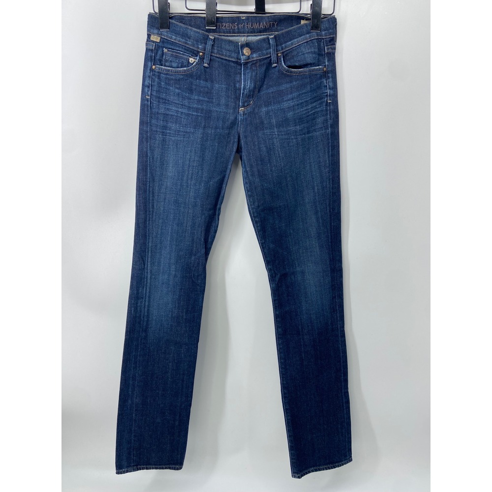 Citizens of Humanity Jeans Womens 28 Blue Ava Low Rise Straight Leg Designer
